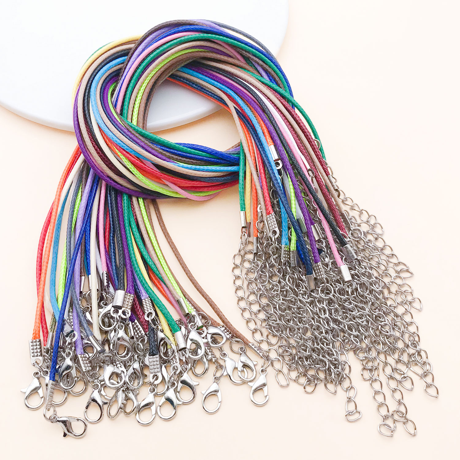 Patent Leather Shine - 10pcs 45+5mm 1.5mm New Leather Cord
