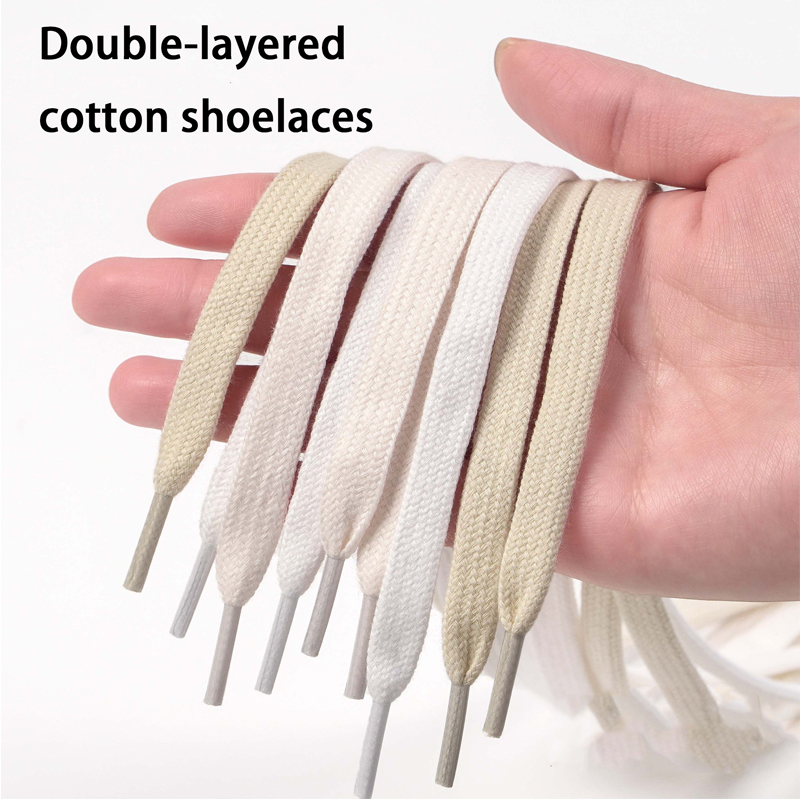 Flat Cotton Shoelaces, Double- - Lace Replacement Flat incelemesi ve fiyatı