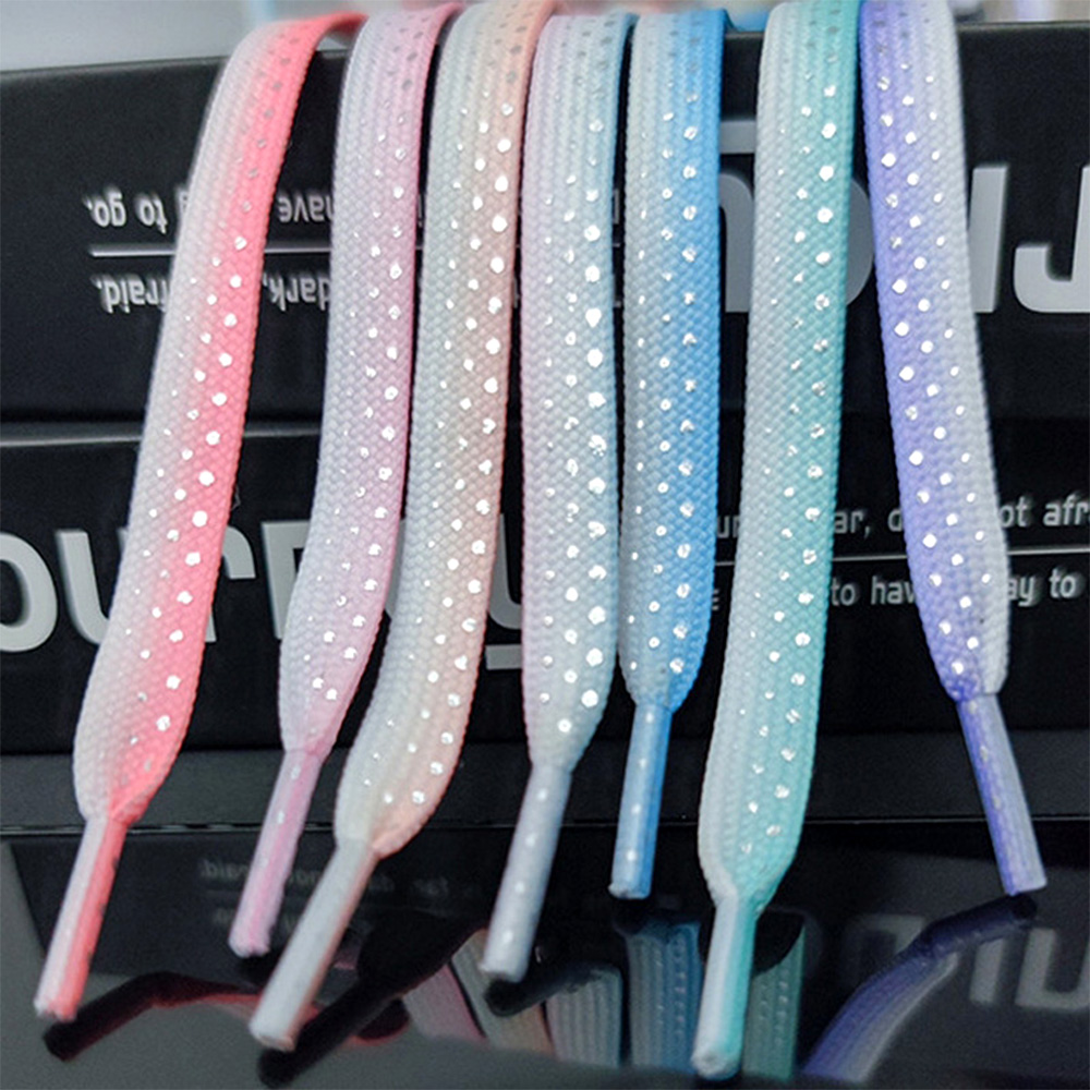 2 Pairs Gradient Splash Ink Si - Lace Replacement Flat incelemesi ve fiyatı