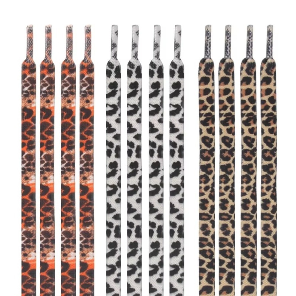 1Pair 120CM Fashion Leopard Pr - Lace Replacement Flat incelemesi ve fiyatı