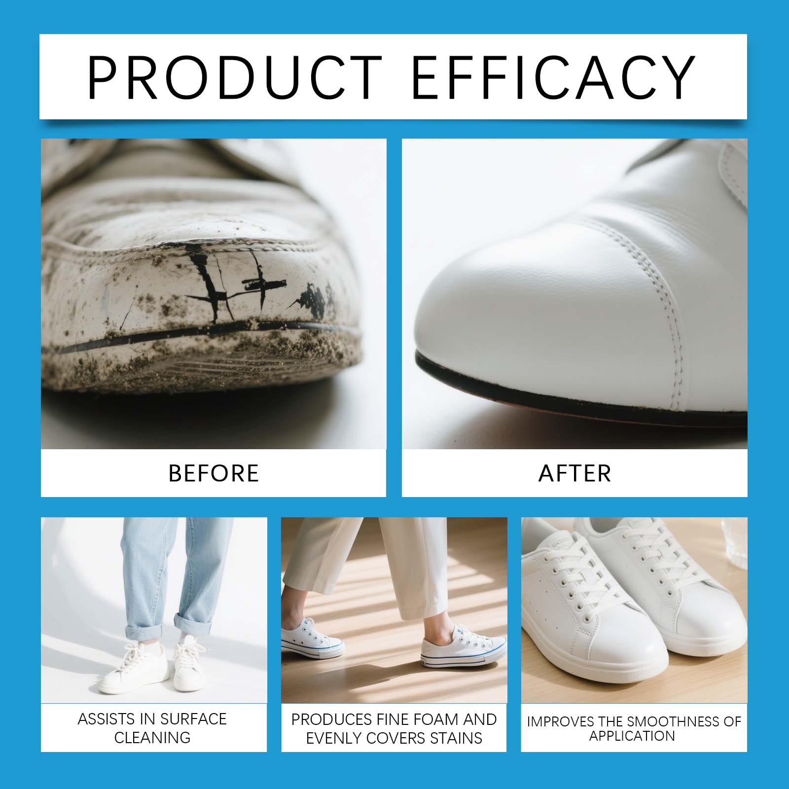 White Shoe Cleaner Cream Sneak - Sneaker Care Products incelemesi ve fiyatı