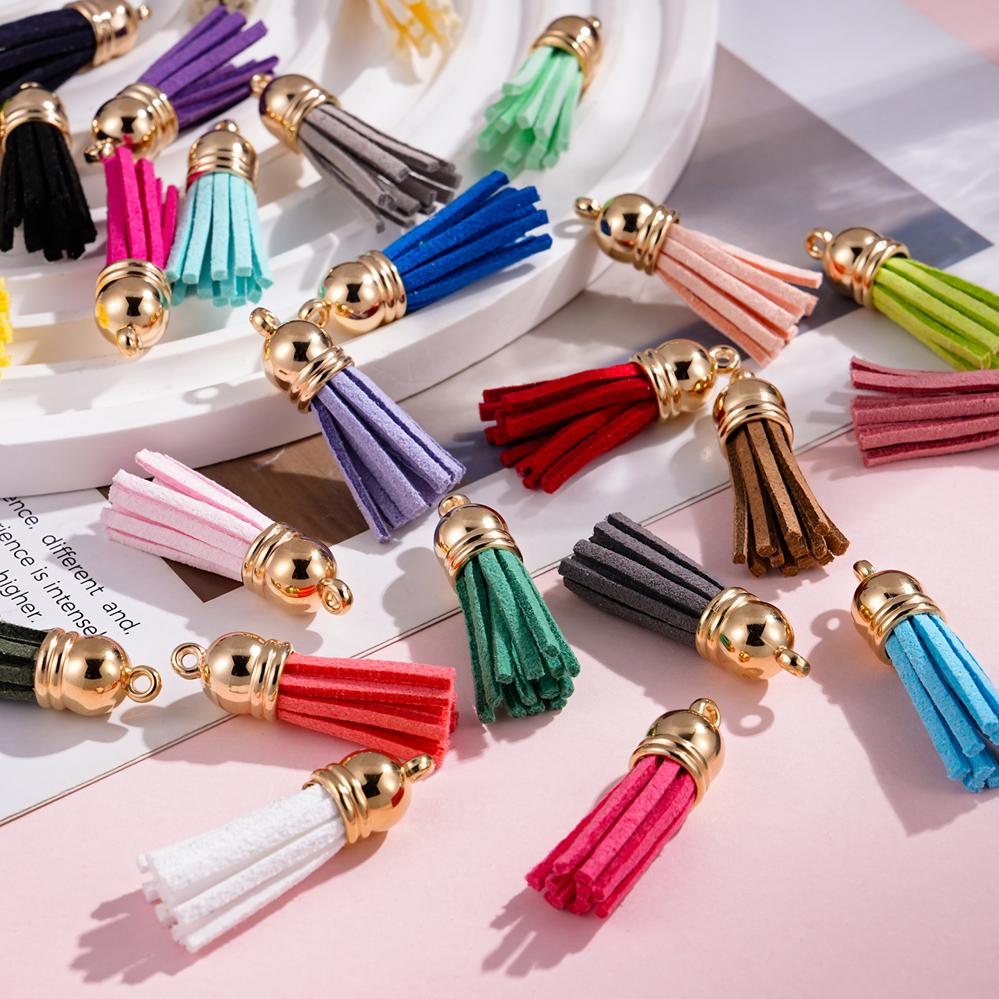 20pcs/Lots Tassel Synthetic Su - Patent Leather Shine incelemesi ve fiyatı