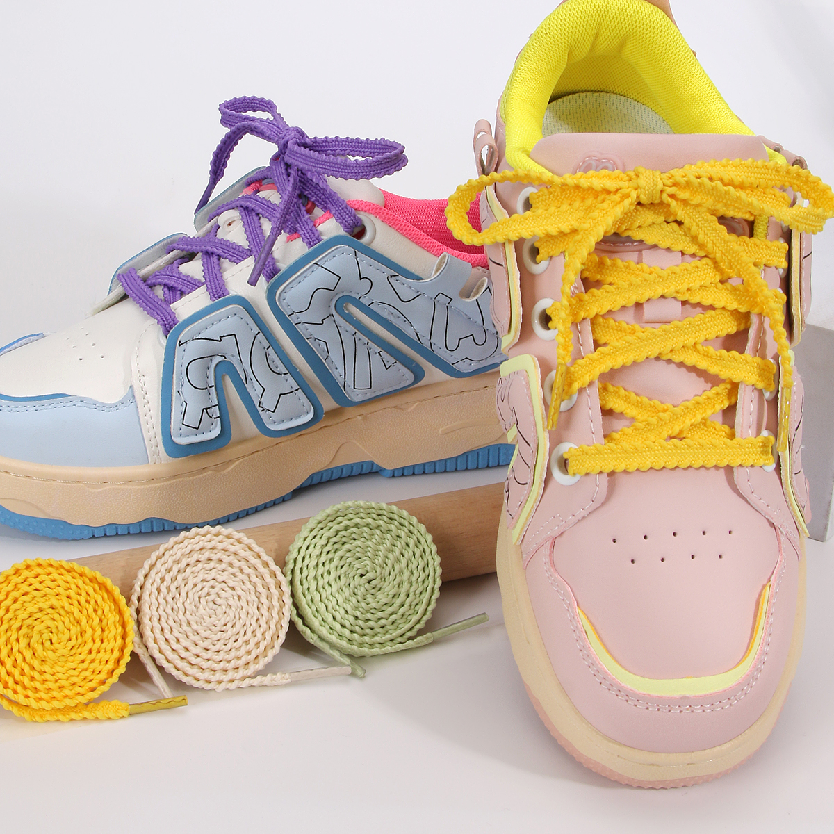 1 Pair 6mm Flat Shoelaces for  - Lace Replacement Flat incelemesi ve fiyatı