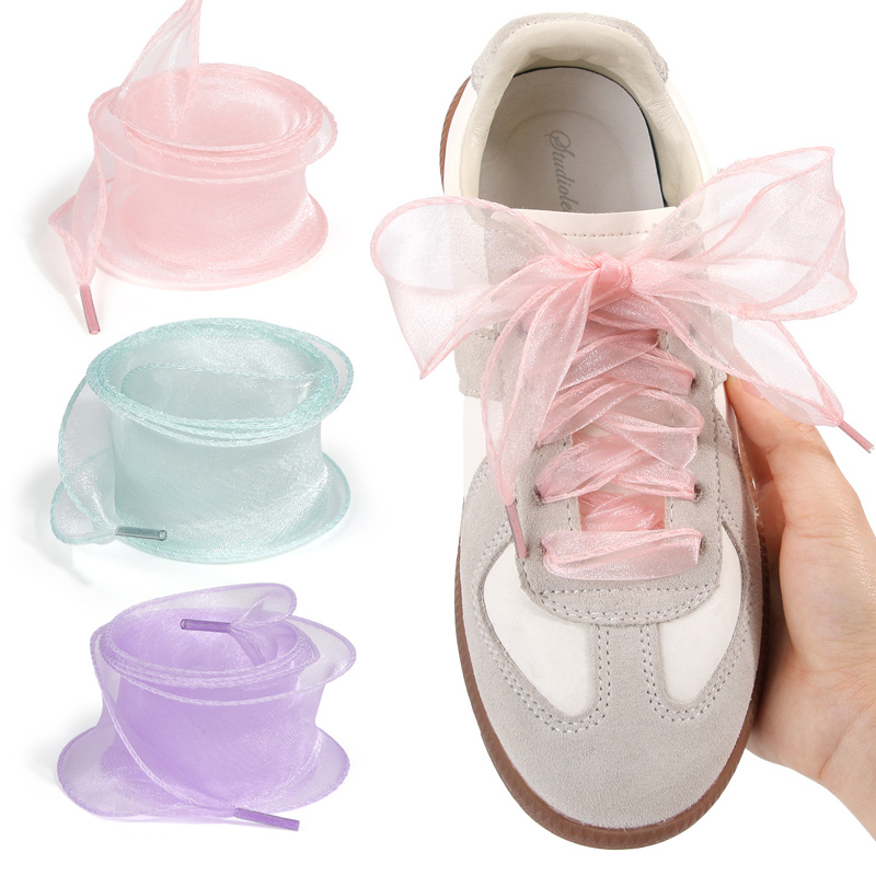 Fishtail Organza Ribbon Shoela - Lace Replacement Flat incelemesi ve fiyatı