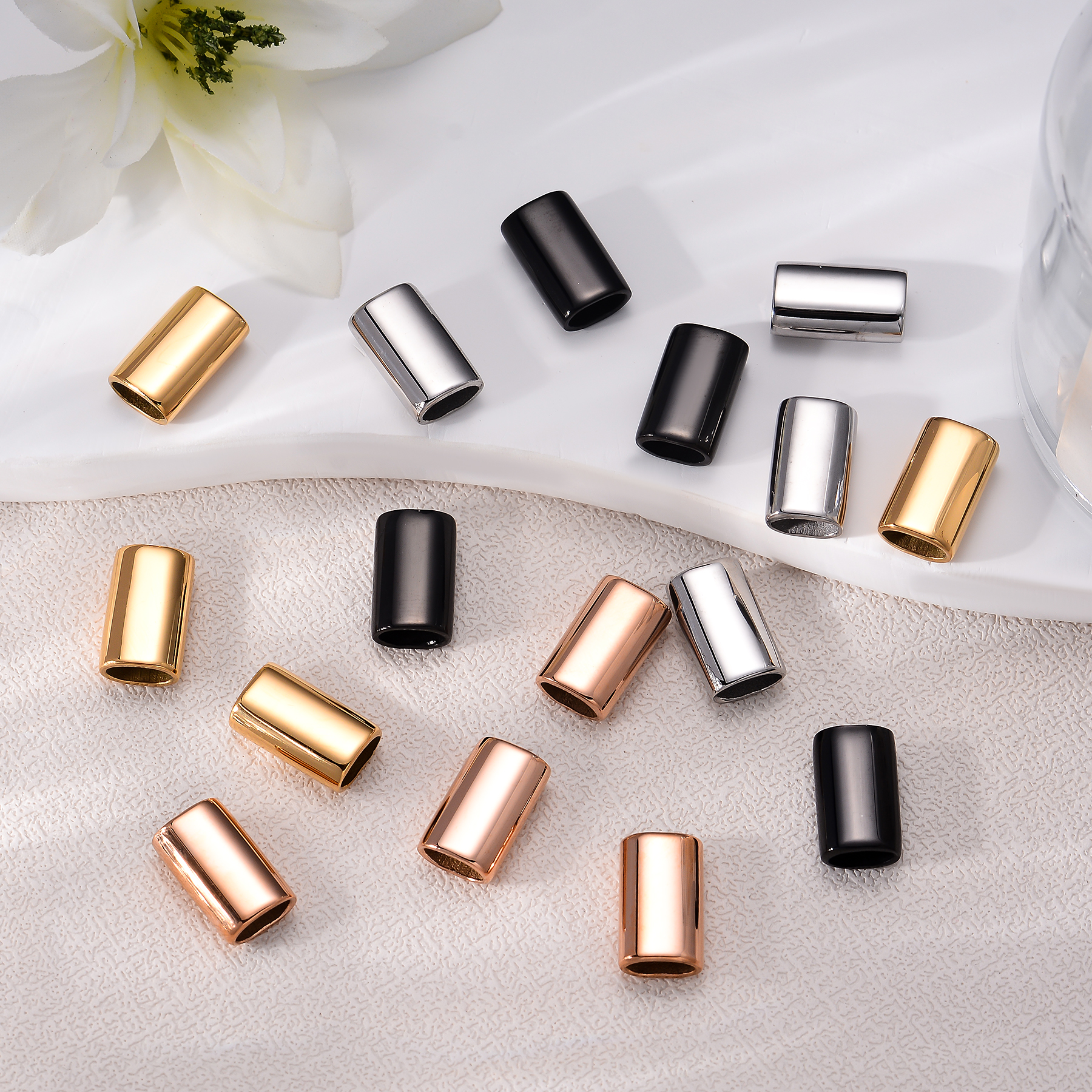 6PCS Stainless Steel Charm Sli - Patent Leather Shine incelemesi ve fiyatı