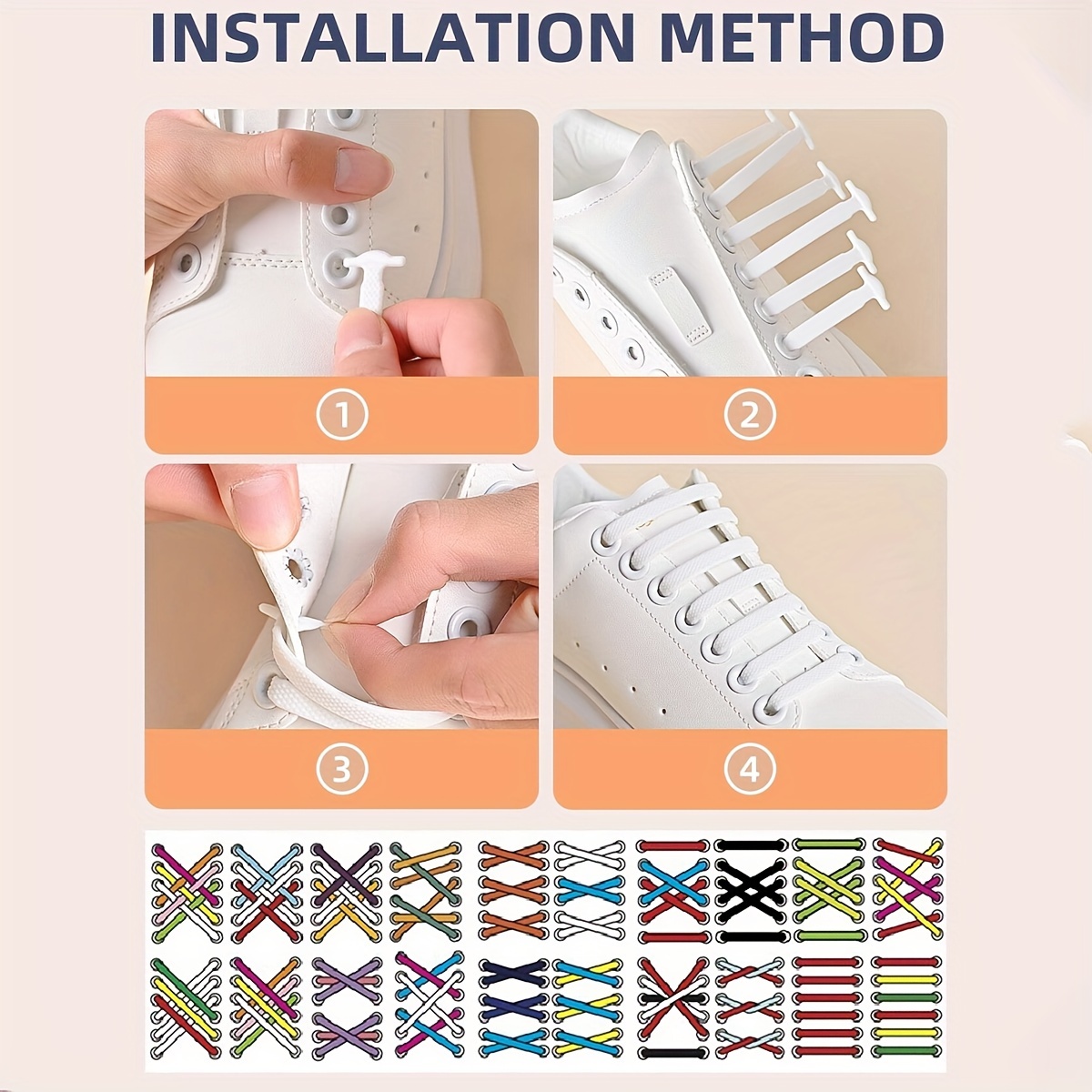 16pcs No Tie Shoe Laces, Elast - Lace Replacement Flat incelemesi ve fiyatı