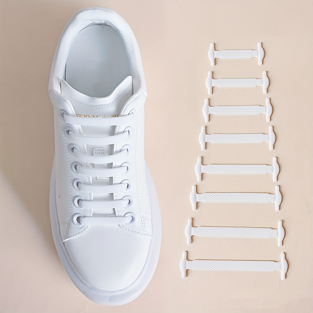 16pcs No Tie Shoe Laces, Elast - Lace Replacement Flat incelemesi ve fiyatı