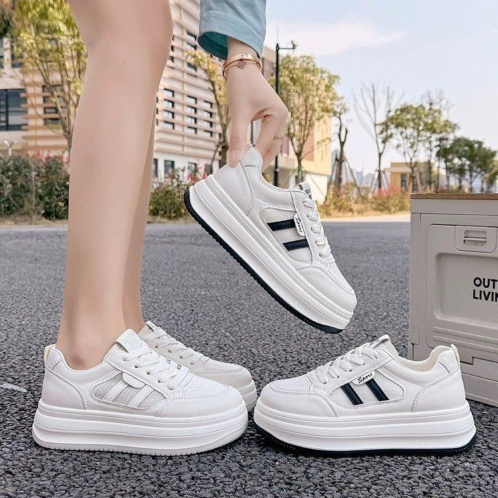 Women's Breathable Mesh Platfo - Leather Sneaker Care Kit incelemesi ve fiyatı