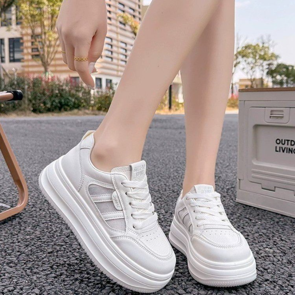 Women's Breathable Mesh Platfo - Leather Sneaker Care Kit incelemesi ve fiyatı