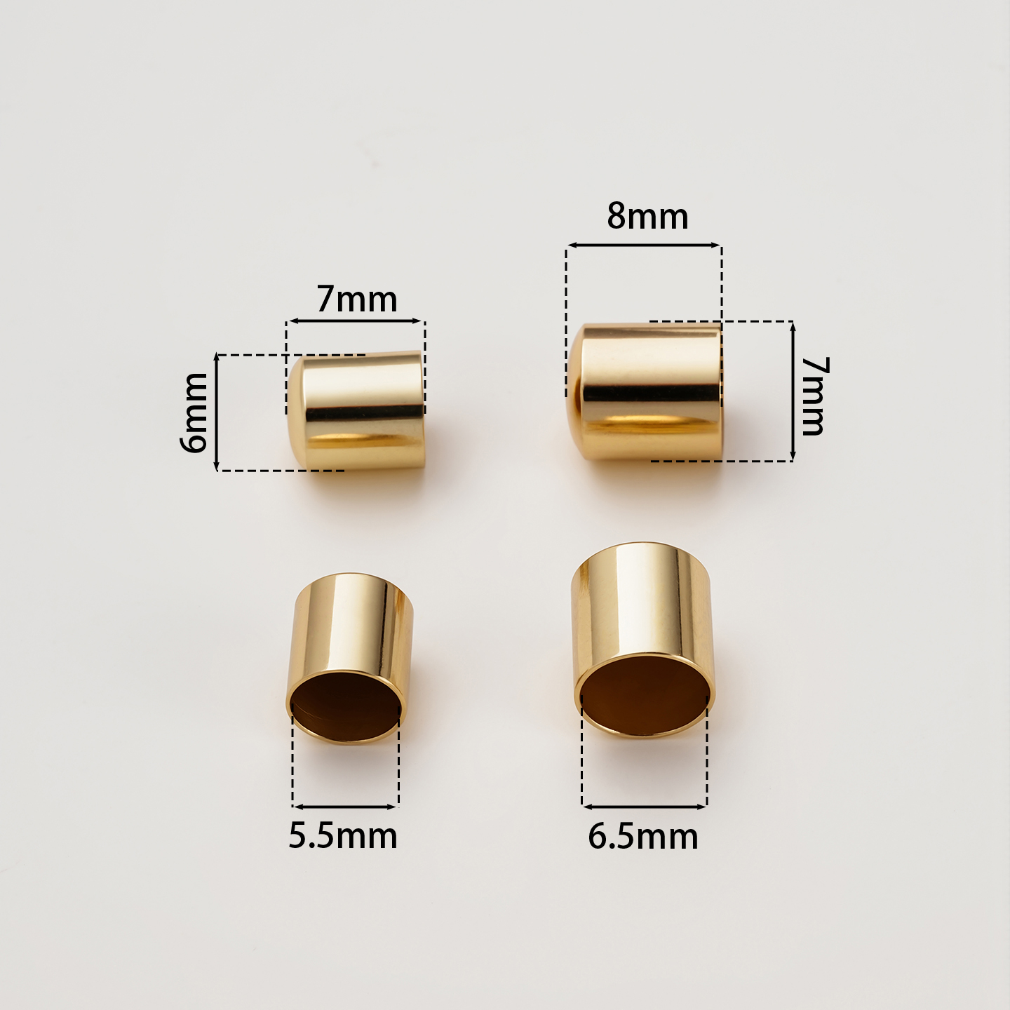 5Pcs 14/18K Gold Color Plated  - Patent Leather Shine incelemesi ve fiyatı